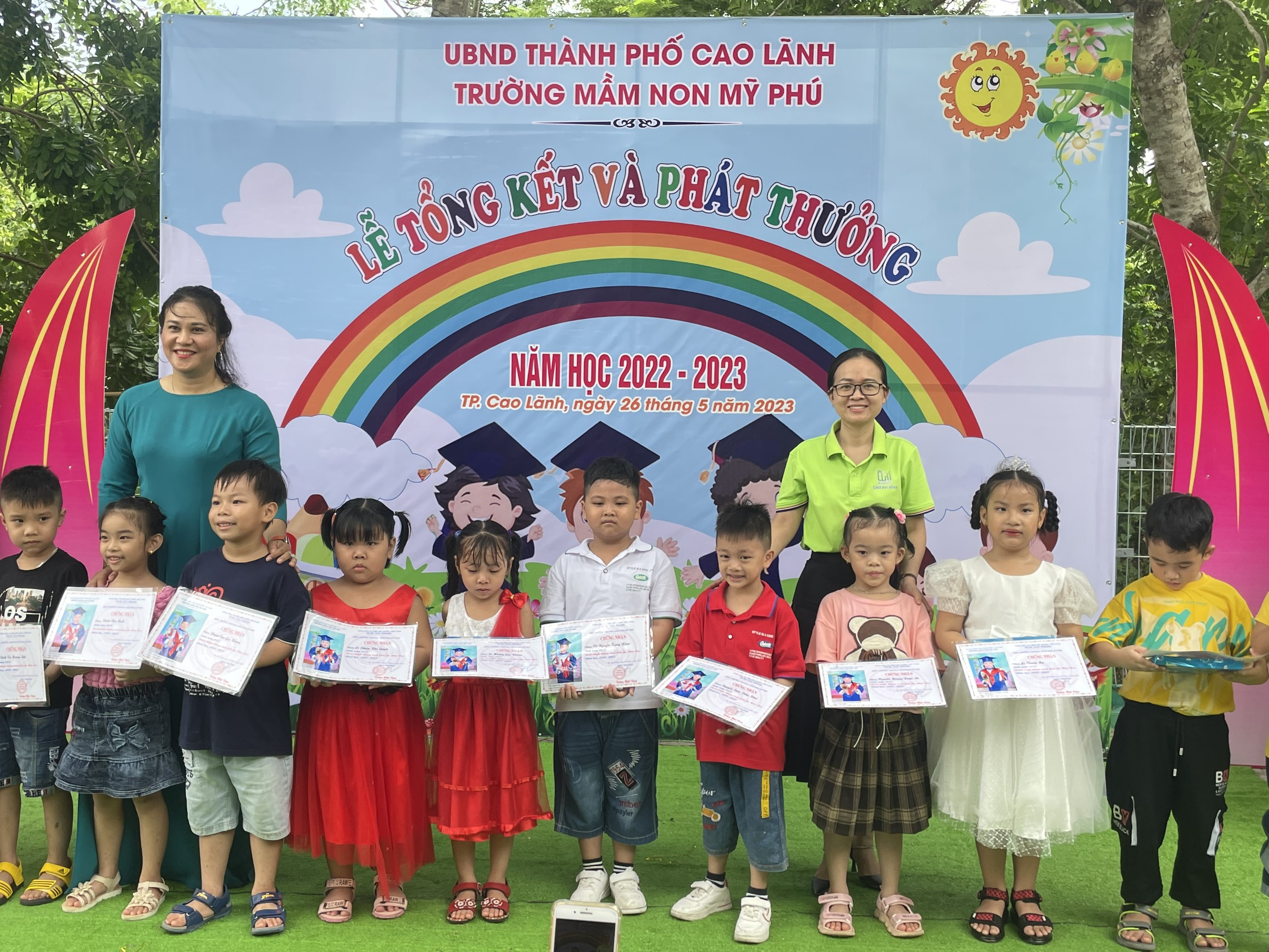 Ngày 26/05/2023: Lễ Tổng Kết và Trao Học Bổng tại Trường Mầm non Mỹ Phú - Năm học 2022-2023